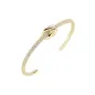 Bracciale Rigido Nodo d'Amore in Ottone Dorato con Zirconi Donna Amen Bracciale Rigido Nodo d'Amore in Ottone Dorato con Zirconi Donna Amen