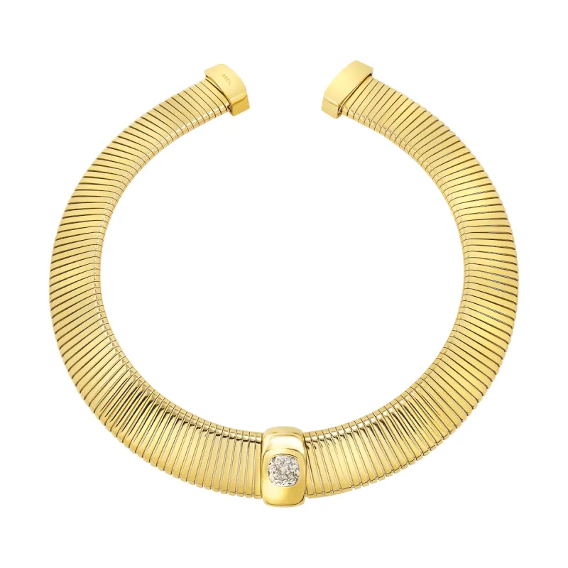 Collana Stylize dorata con zircone bianco Donna Breil