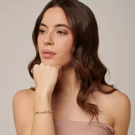 Bracciale Dorato Symphonia con cristalli Donna Brosway