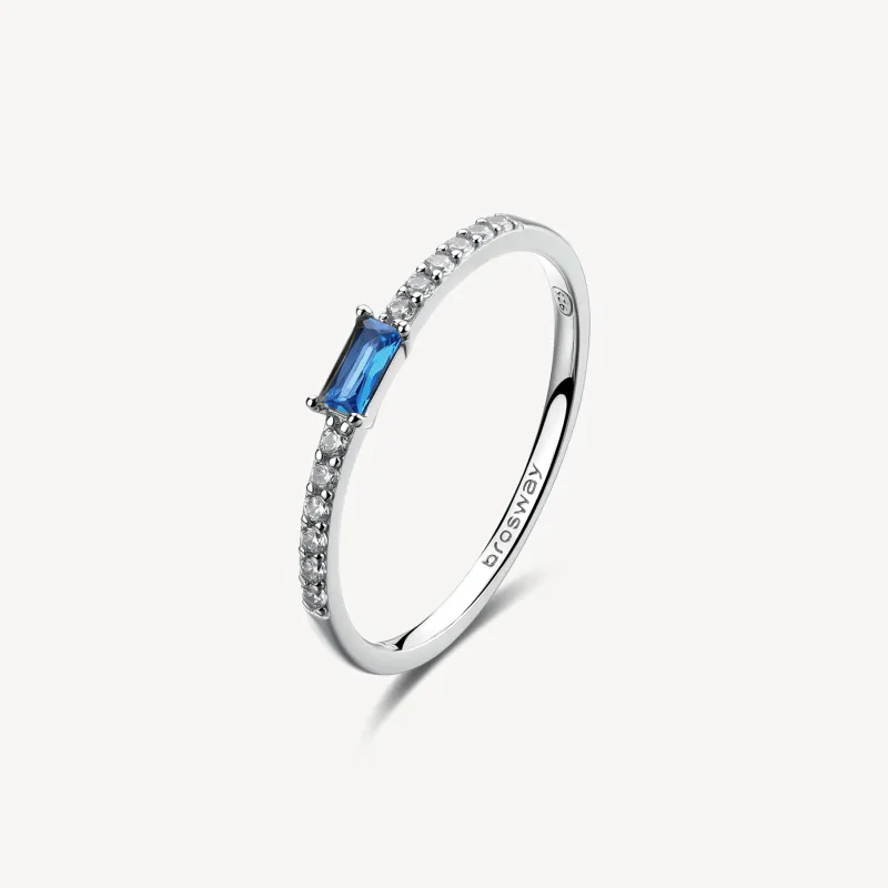 Anello Fancy con Zircone Sapphire mis.14 Donna Brosway