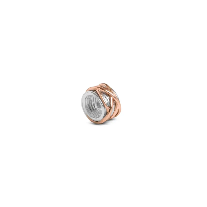 Ciondolo Filodellavita Mini 13 Fili Argento e Oro Rosa 9Kt Donna Rubinia Ciondolo Filodellavita Mini 13 Fili Argento e Oro Rosa 9Kt Donna Rubinia