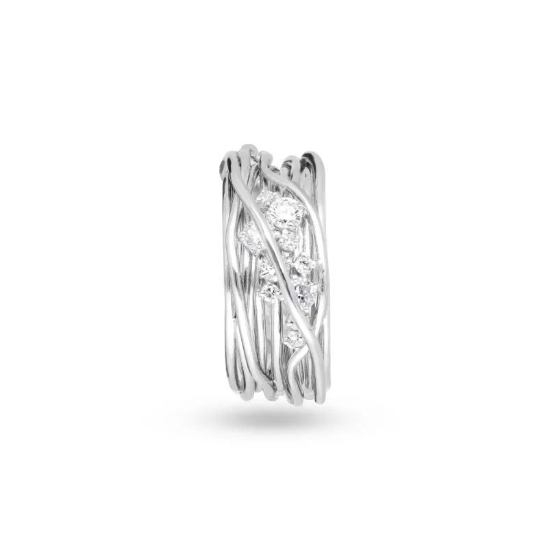 Anello Filodellavita Ten 10 Fili Oro bianco, Diamanti Donna Rubinia Anello Filodellavita Ten 10 Fili Oro bianco, Diamanti Donna Rubinia