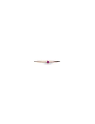 Anello Filodamore Oro Rosa e Rubino m 10 Donna Rubinia