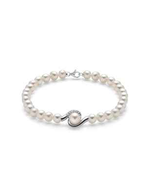 Bracciale ORO PERLE DIAMANTI Donna Miluna Le Perle