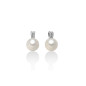 Orecchini perle Oriente e diamanti in oro bianco Donna Miluna Le Perle