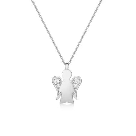 Collana pendente Angelo oro bianco diamanti Donna Roberto Giannotti Celebration