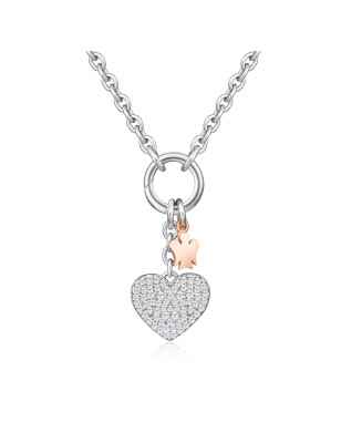 Collana CUORE CHARM E ANGELO Donna Roberto Giannotti