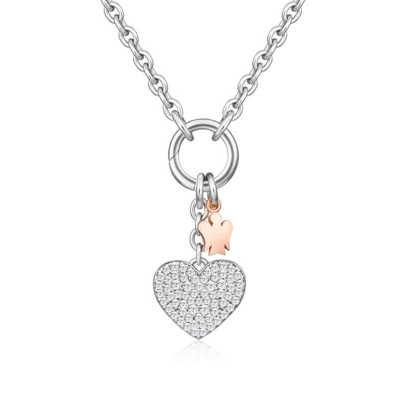 Collana CUORE CHARM E ANGELO Donna Roberto Giannotti