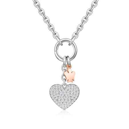 Collana CUORE CHARM E ANGELO Donna Roberto Giannotti