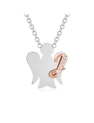 Collana ANGELO CON LETTERA J Donna Roberto Giannotti