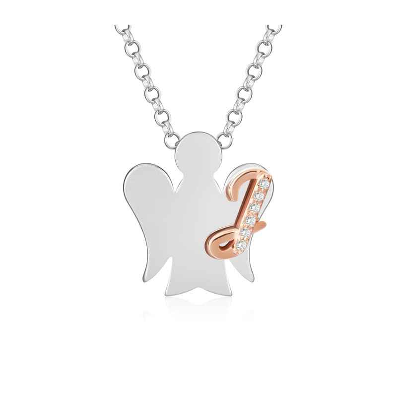Collana ANGELO CON LETTERA J Donna Roberto Giannotti