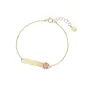 Bracciale oro targhetta e angelo rosa Bambini Roberto Giannotti