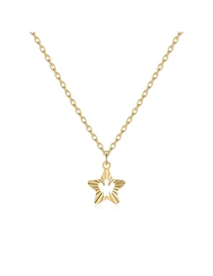 Collana con Stella e Angelo traforato in Oro Roberto Giannotti