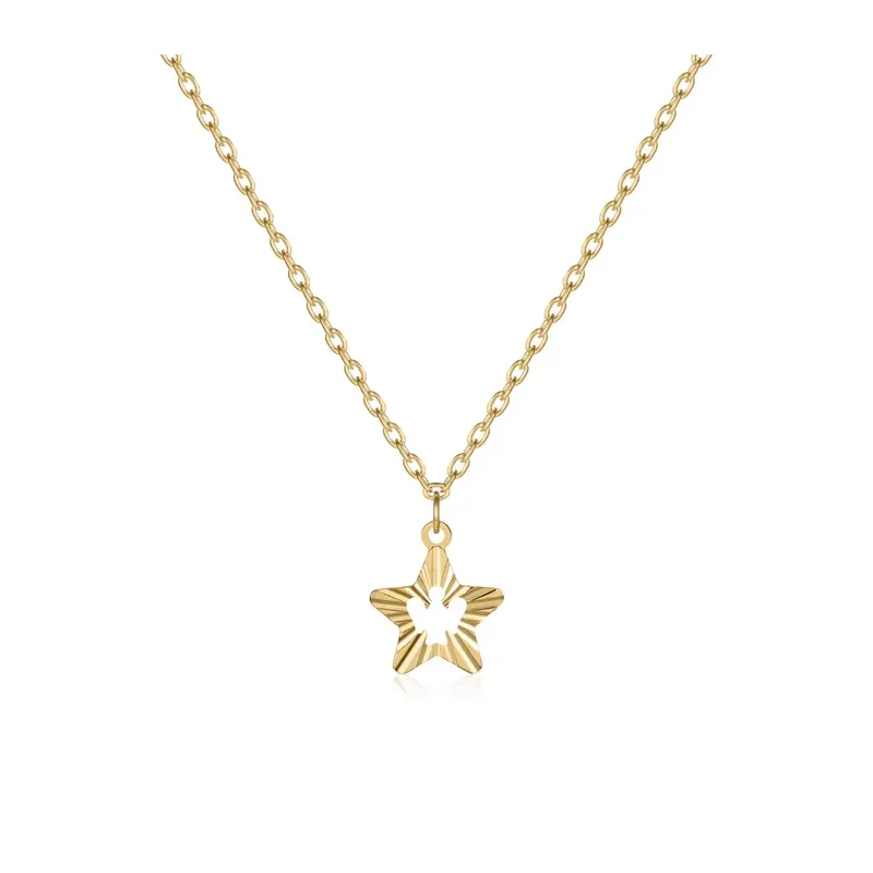 Collana con Stella e Angelo traforato in Oro Roberto Giannotti