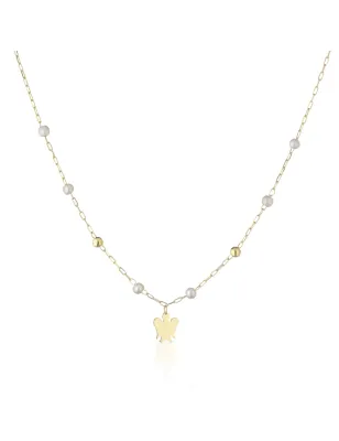 Collana oro con perle e Angelo Donna Roberto Giannotti