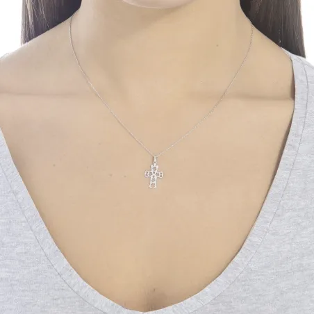Collana in oro con croce pendente Donna Roberto Giannotti