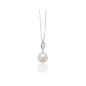 COLLANA PENDENTE ORO DIAMANTI PERLA ORIENTE MILUNA LE PERLE
