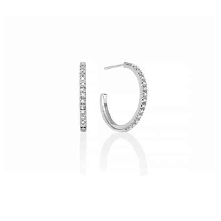 ORECCHINI GRANDI CERCHIO DIAMANTI DONNA MILUNA 