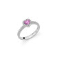 ANELLO CUORE ZAFFIRO ROSA PREMIUM GEMME DONNA MILUNA