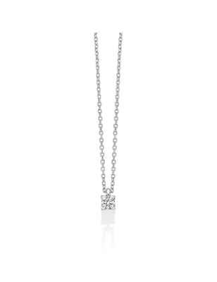 COLLANA PUNTO LUCE IN PLATINO DONNA MILUNA I DIAMANTI