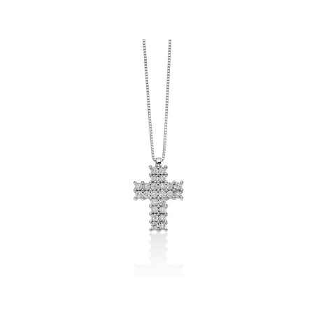COLLANA PENDENTE CROCE DONNA MILUNA TESORI DI DIAMANTI