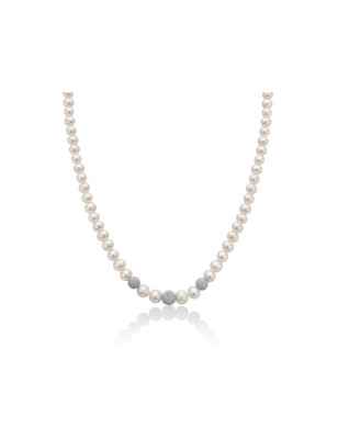 Collana perle vere oro 750 boule PCL2089BV Donna Miluna