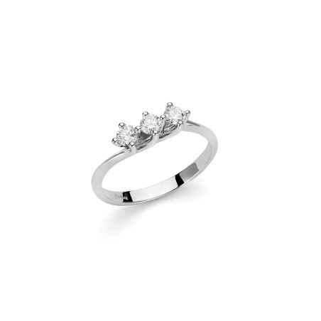 Anello LID3312-039G7V Trilogy Oro Bianco 0.39ct Donna Miluna