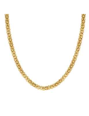 Collana Dorata Ecclettica Corta Maglia Lavorata Donna Nomination
