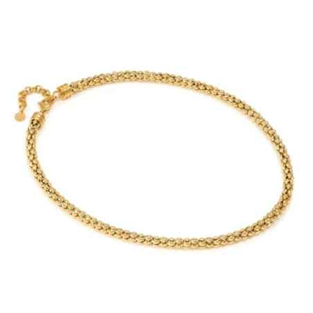 Collana Dorata Ecclettica Corta Maglia Lavorata Donna Nomination