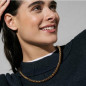 Collana Dorata Ecclettica Corta Maglia Lavorata Donna Nomination Collana Dorata Ecclettica Corta Maglia Lavorata Donna Nomination