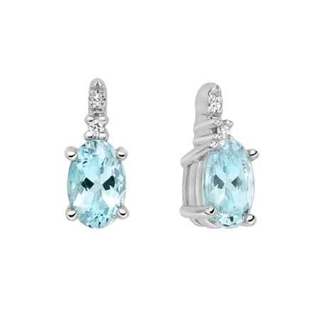 ORECCHINI ACQUAMARINE E DIAMANTI DONNA MILUNA LE GEMME