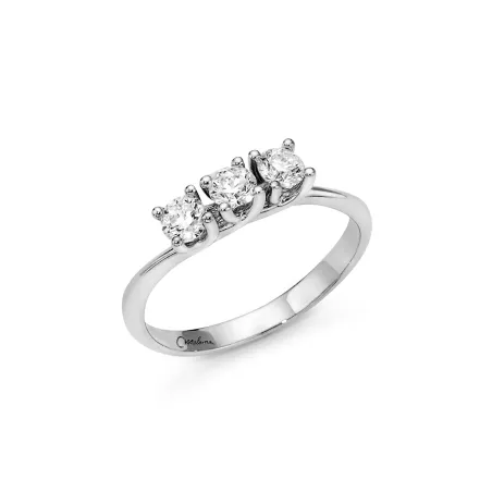 Anello trilogy diamanti 54pt G SI LID3295-054G7 Donna Miluna