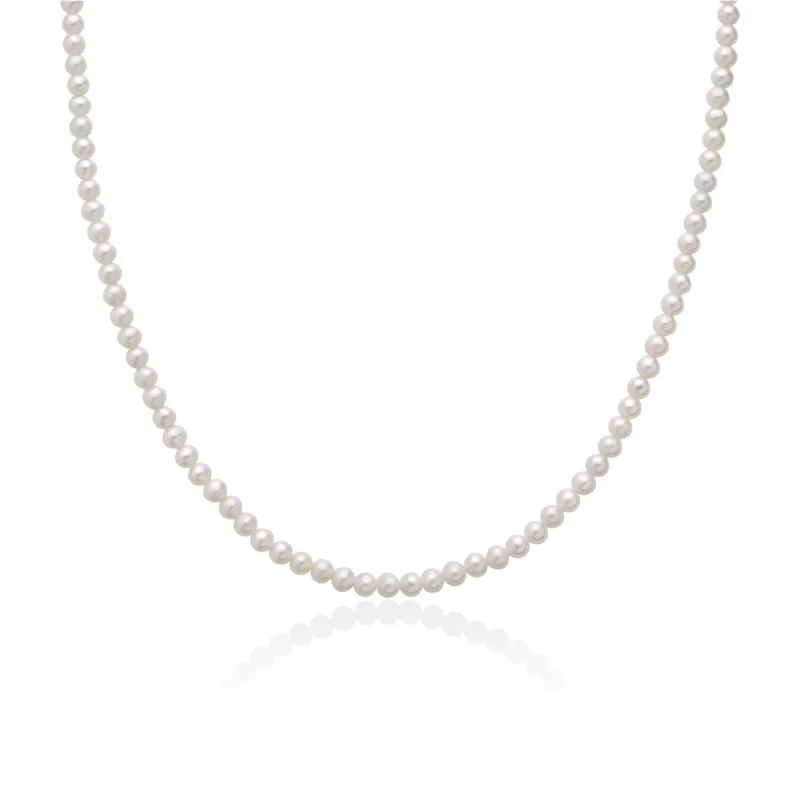 Collana Filo di perle 4-4,5 mm Donna Miluna