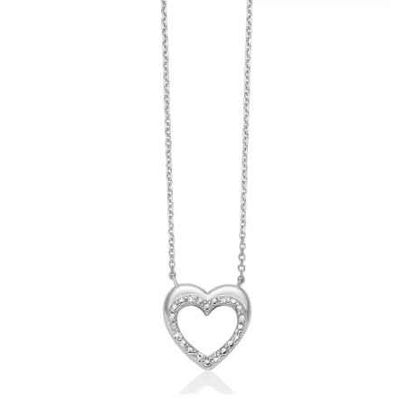 Collana CLD5196 Cuore Diamanti Oro Bianco Donna Miluna