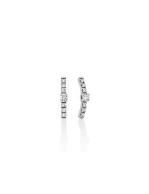 Orecchini ERD2698 Premium Diamonds Barretta Oro Bianco Donna Miluna