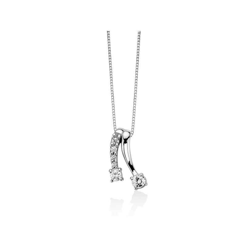 Collana CLD4143 Collier Oro Premium Diamonds 0.38ct Donna Miluna