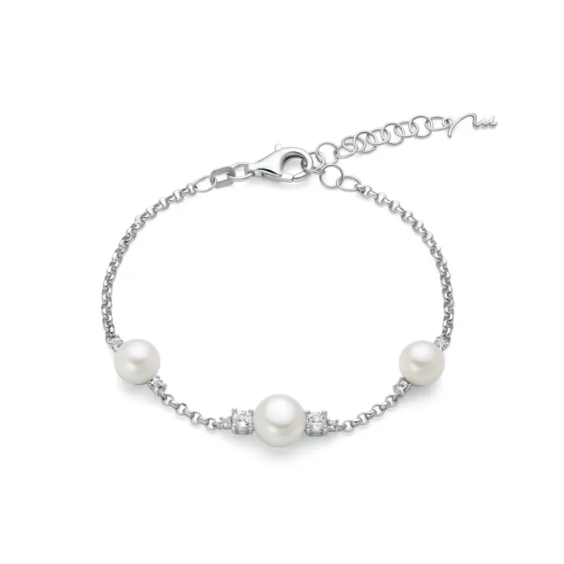 Bracciale argento perle topazi Andromeda PBR3752 Donna Miluna
