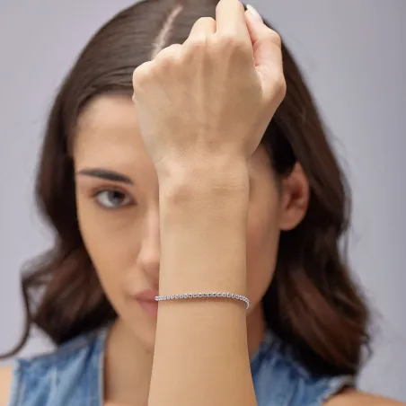 Bracciale Tennis Desideri con Zirconi Bianchi Donna Brosway