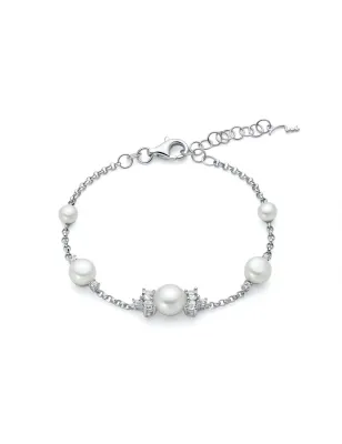 Bracciale argento perle topazi Andromeda PBR3753 Donna Miluna
