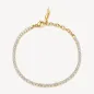 Bracciale Tennis Dorato con Zirconi Bianchi e Cornetto Brosway
