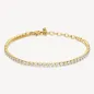 Bracciale Tennis Dorato con Zirconi Bianchi e Cornetto Brosway