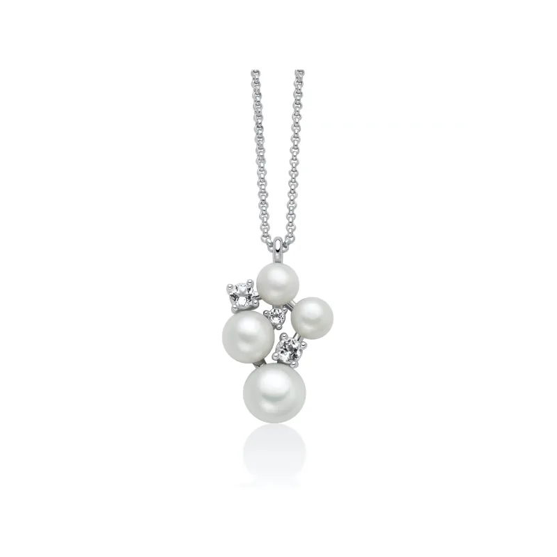 Ciondolo argento perle topazi Andromeda PCL6800 Donna Miluna