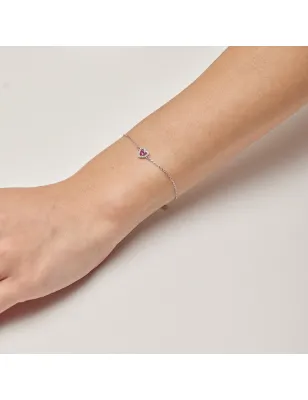 Bracciale Fancy con Cuore color Rubino Donna Brosway