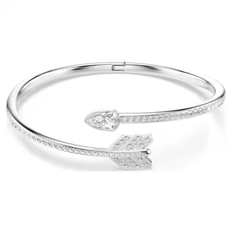 Bracciale Rigido Idyllia, Freccia, Bianco mis.M Donna Swarovski