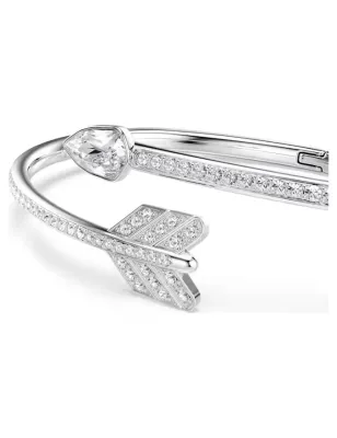 Bracciale Rigido Idyllia, Freccia, Bianco mis.M Donna Swarovski
