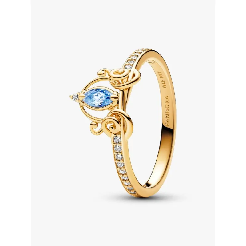 Anello Dorato, Carrozza Cenerentola, Disney mis.58 Donna Pandora