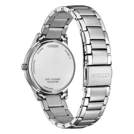 Orologio Elegance bianco 4 diamanti EM1220-58A Donna Citizen