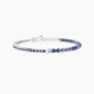 Bracciale Tennis con Zaffiri sintetici e Sodalite Blu Uomo Kidult