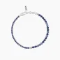 Bracciale Tennis con Zaffiri sintetici e Sodalite Blu Uomo Kidult