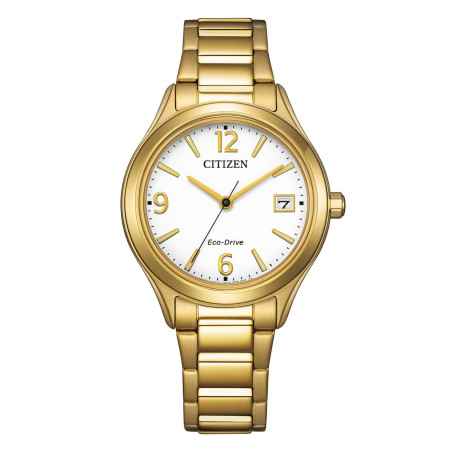 Orologio Elegance solo tempo oro PVD FE6122-64A Donna Citizen